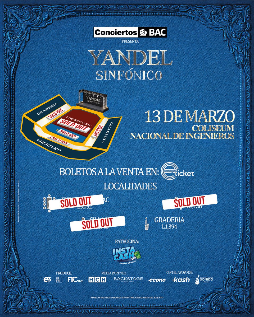 RevistaZT's tweet photo. FALTAN 5 DÍAS.

El reggaetón se escucha diferente…
cuando es sinfónico.

Yandel en vivo
📅 13 de marzo
📍 Coliseum Nacional de Ingenieros

Los boletos de graderia se estan agotando 🎟 https://t.co/A4o05qGM9U https://t.co/vqve42e4au