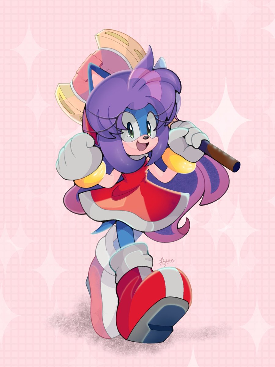 Comm. for <a href="/PlusUltraQueen/">👑🩵CindyyRoll🩵👑 Pomni 🤡♥️💙</a> 
I really love seeing Cindyy as Amy 💜💖

#SonicTheHedgehog #sonicart #sonicoc #digitalart #DigitalArtist #digital