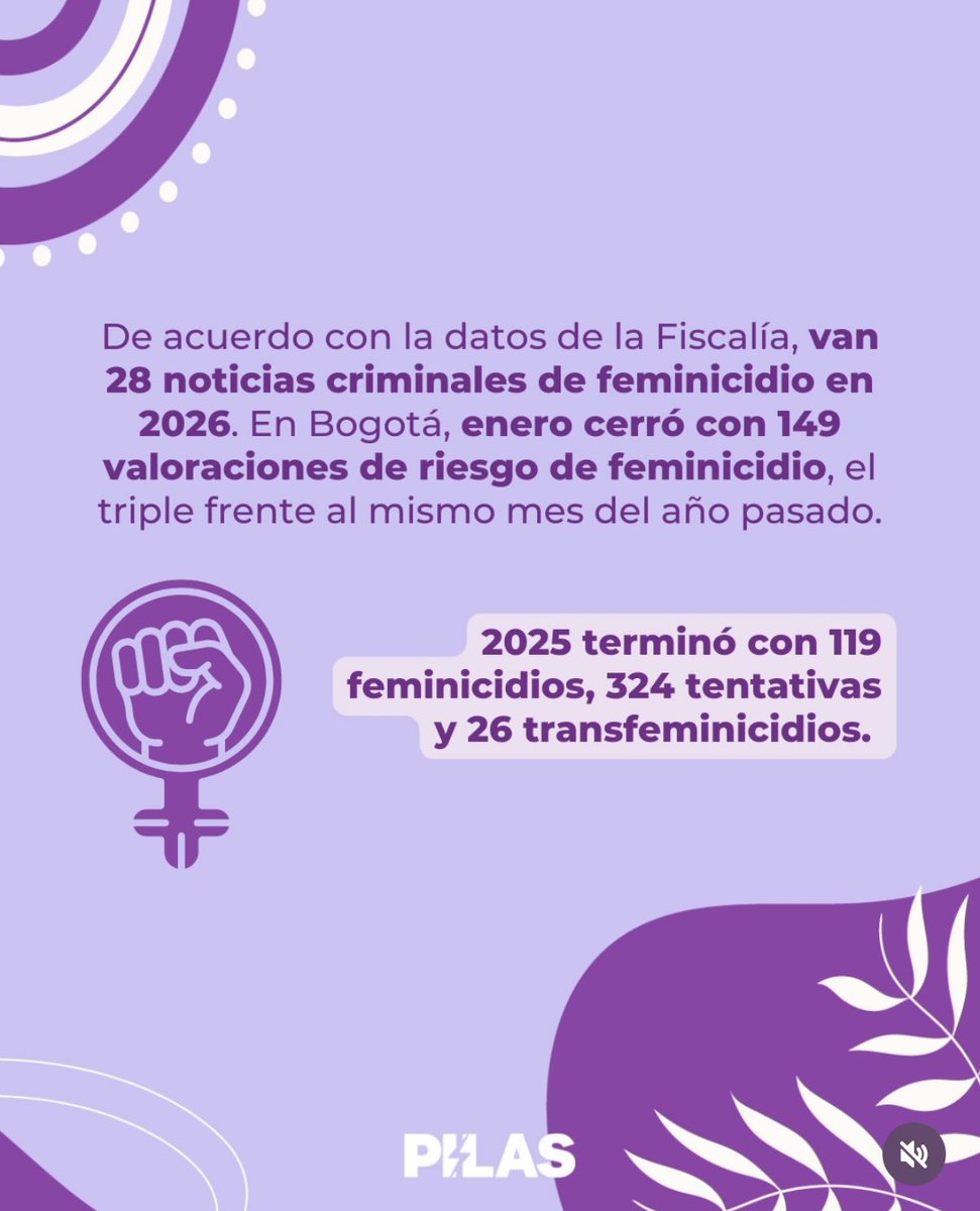 En Colombia una mujer es asesinada cada 8 horas

El 91% de los casos de delitos sexuales no avanzan 

En enero de este año ya teníamos 453 casos de violencia sexual en NIÑAS

No, no somos exageradas y no hay nada que celebrar hoy #8M