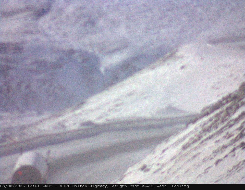 docdivakar's tweet photo. Blurry images but traffic at #AtigunPass on #DaltonHighway in #NorthSlope #Alaska is visible, image by #AlaskaDoT
#Coldfoot #Deadhorse #PrudhoeBay #Sukakpak #YukonRiver #BLMAlaska #ArcticCircle #ArcticOcean #Denali #Fairbanks #Wiseman #HaulRoad #GlennHighway #SteeseHighway #UAF https://t.co/15jodfO0aQ