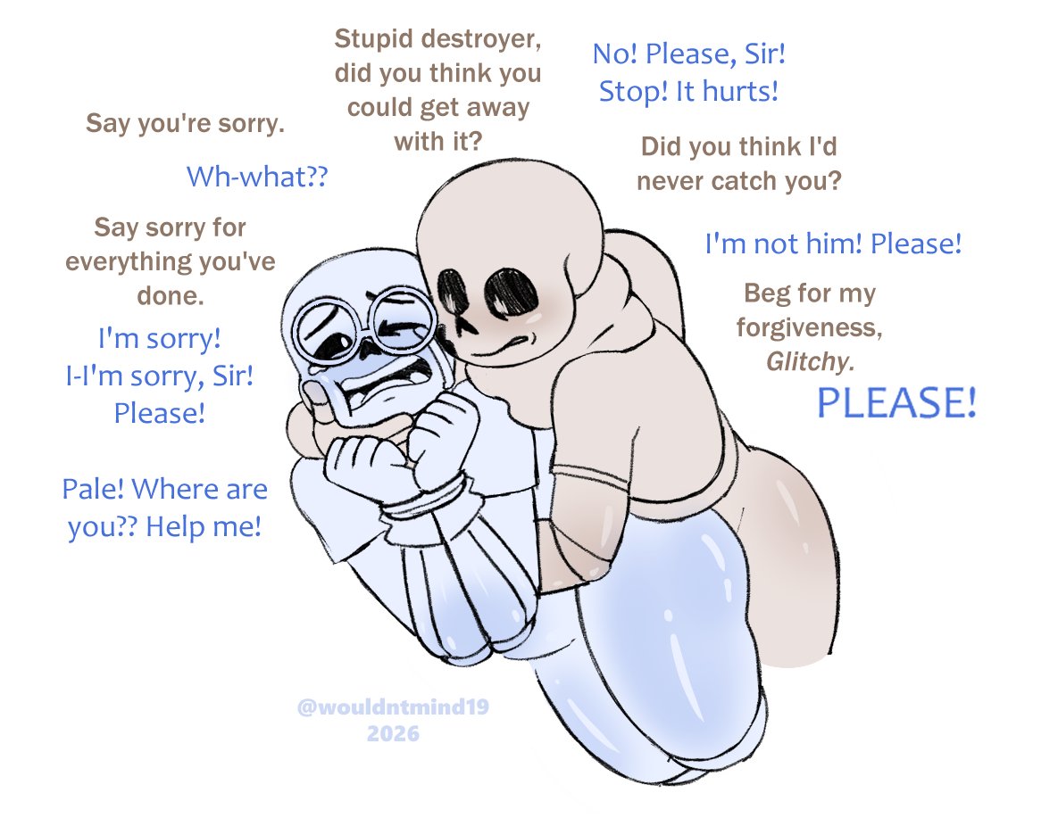 Wouldntmind19's tweet photo. Ink mistakes Template for his Error. Yandere, rainbow weirdo 🔪🌈🖌️🖊️

TW: Non-con

#templatesans #palesans #inksans #errorsans #ErrorInk #sanscest #undertail #undershag #underfrick #template #pale #paleplate https://t.co/2p0lnmElmi