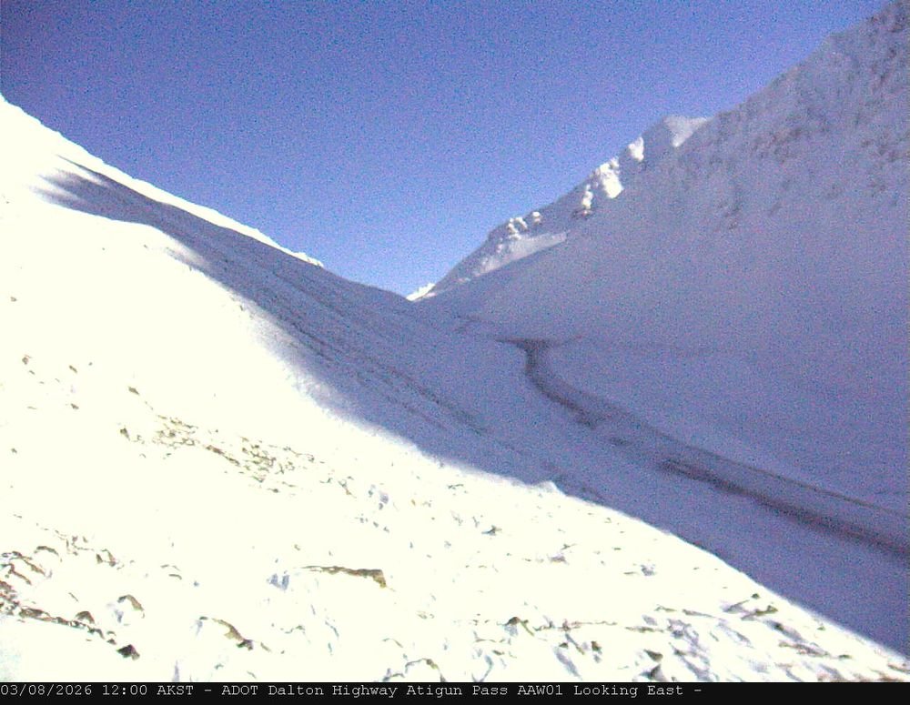 docdivakar's tweet photo. Blurry images but traffic at #AtigunPass on #DaltonHighway in #NorthSlope #Alaska is visible, image by #AlaskaDoT
#Coldfoot #Deadhorse #PrudhoeBay #Sukakpak #YukonRiver #BLMAlaska #ArcticCircle #ArcticOcean #Denali #Fairbanks #Wiseman #HaulRoad #GlennHighway #SteeseHighway #UAF https://t.co/15jodfO0aQ