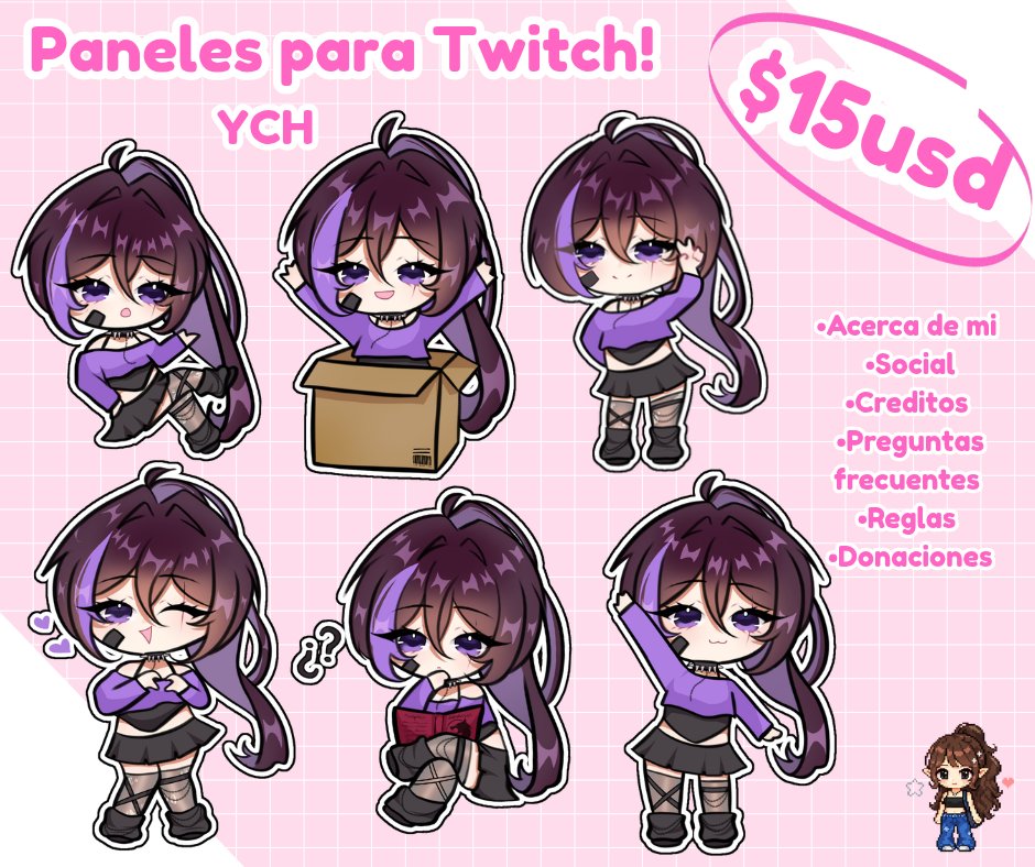 Ali_Chi_Art's tweet photo. @Euly_y Muchas gracias Euly💕💕 y espero que les sirva a alguna personita que esté interesada en personalizar su Twitch 💜 https://t.co/r0wJOUIW0a