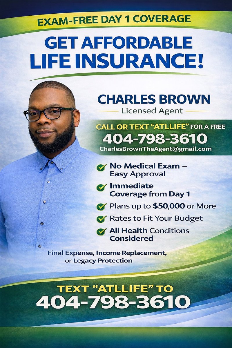 CharlesSoGone's tweet photo. #CharlesBrownTheAgent #LifeInsurance #atlanta #Georgia https://t.co/aVwhU1z0Mh