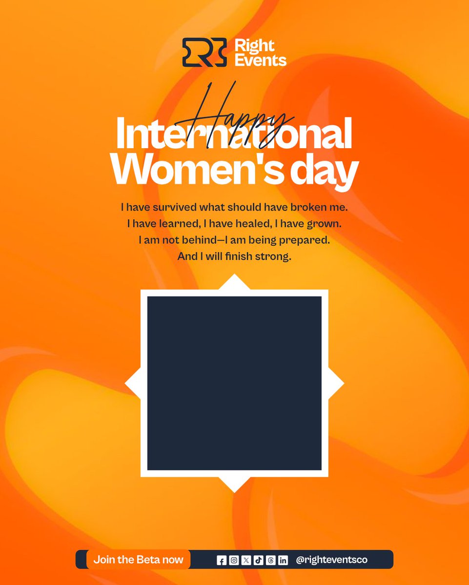 righteventsco's tweet photo. Happy International Women’s Day ✨
We made a DP where women can upload their photo + name and share a message of courage and purpose.
Create yours: https://t.co/MBzy9P1CRK
Tag a woman who inspires you. 💛
#IWD #InternationalWomensDay #InternationalWomensDay2026 #IWD2026 https://t.co/nmlpItPr1C