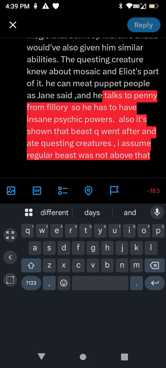 Coldwater_Pic's tweet photo. @wnchvstr 2 in more extreme magic towards the very end. Niffin Alice was Omnipresent I feel as though magic that burnt up Martin's shade would've also given him similar abilities. The questing creature knew about mosaic and Eliot's part of it. he can meat puppet people as Jane said ,and he https://t.co/7UnAQIRsEH