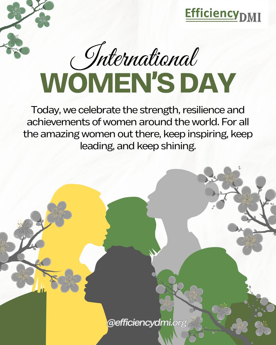 EfficiencyDMI's tweet photo. 🌍 HappyInternational Women's Day!🌸

💪 Meet the women we're celebrating today:
Mrs. Chidera Amazu,Joy Olanma, Chioma Igbo, Pamela Adaghe, Belema, Jemilah, Preciousgift Amazu, Gift Ukaegbu, Gertrude Ejidike, Mercy Ananuolwapo,Foluke Blessing, Amarachi Nwachukwu.

#IWD2026 https://t.co/nnSGYTVteT