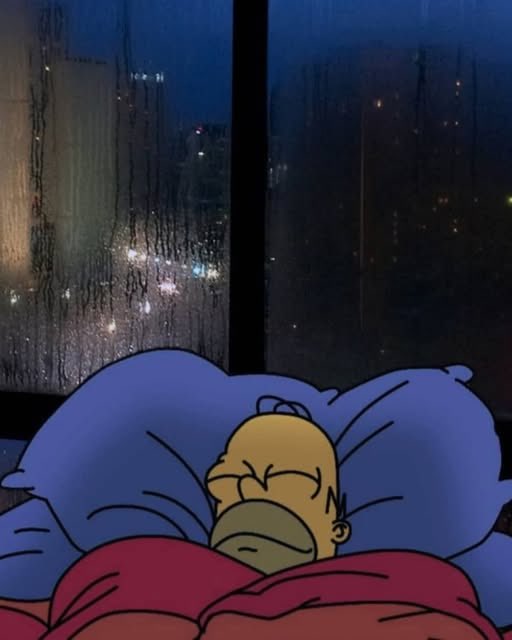 lo hermoso q es dormir con lluvia, y estar tapada hasta la cabeza del frío q hace