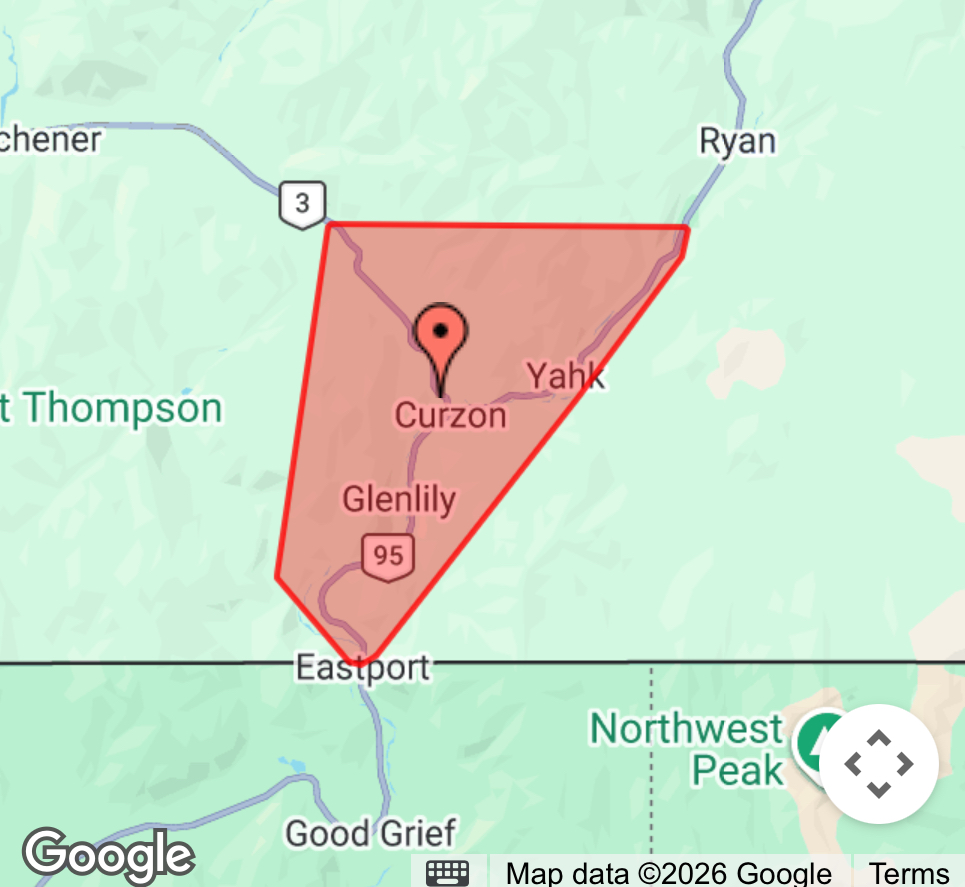 bchydro's tweet photo. We’re aware of an outage affecting 585 customers in Curzon, Yahk and Glenlily outside of #CranbrookBC. Check here for updates: https://t.co/u7F6MtBIzA https://t.co/B7QtmbTcWi