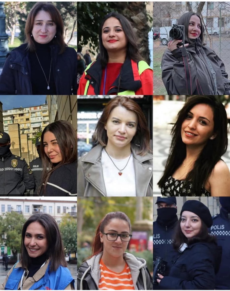 JalilzadeManaf's tweet image. On International Women’s Day (March 8), nine female journalists are unjustly serving sentences in the prisons of #Dictator #Aliyev. These women journalists were filming and sharing the problems of ordinary people in #Azerbaijan. They reported on corruption in the country and