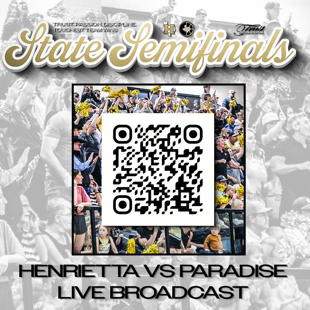 🏀 STATE SEMIFINALS | BROADCAST INFO
Henrietta vs Paradise
Tuesday, March 10th
⏰ 6:30 PM

If you can’t make it to Denton, you can watch the Bearcats live here ⬇️
📺 meridix.com/event/275793

#TPD