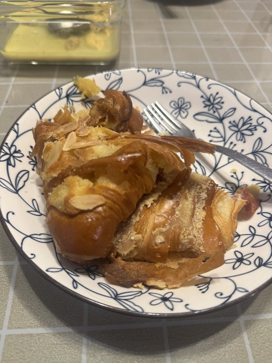 ngakak banget makan opor pake croissant 🤣 nasinya basi 😭