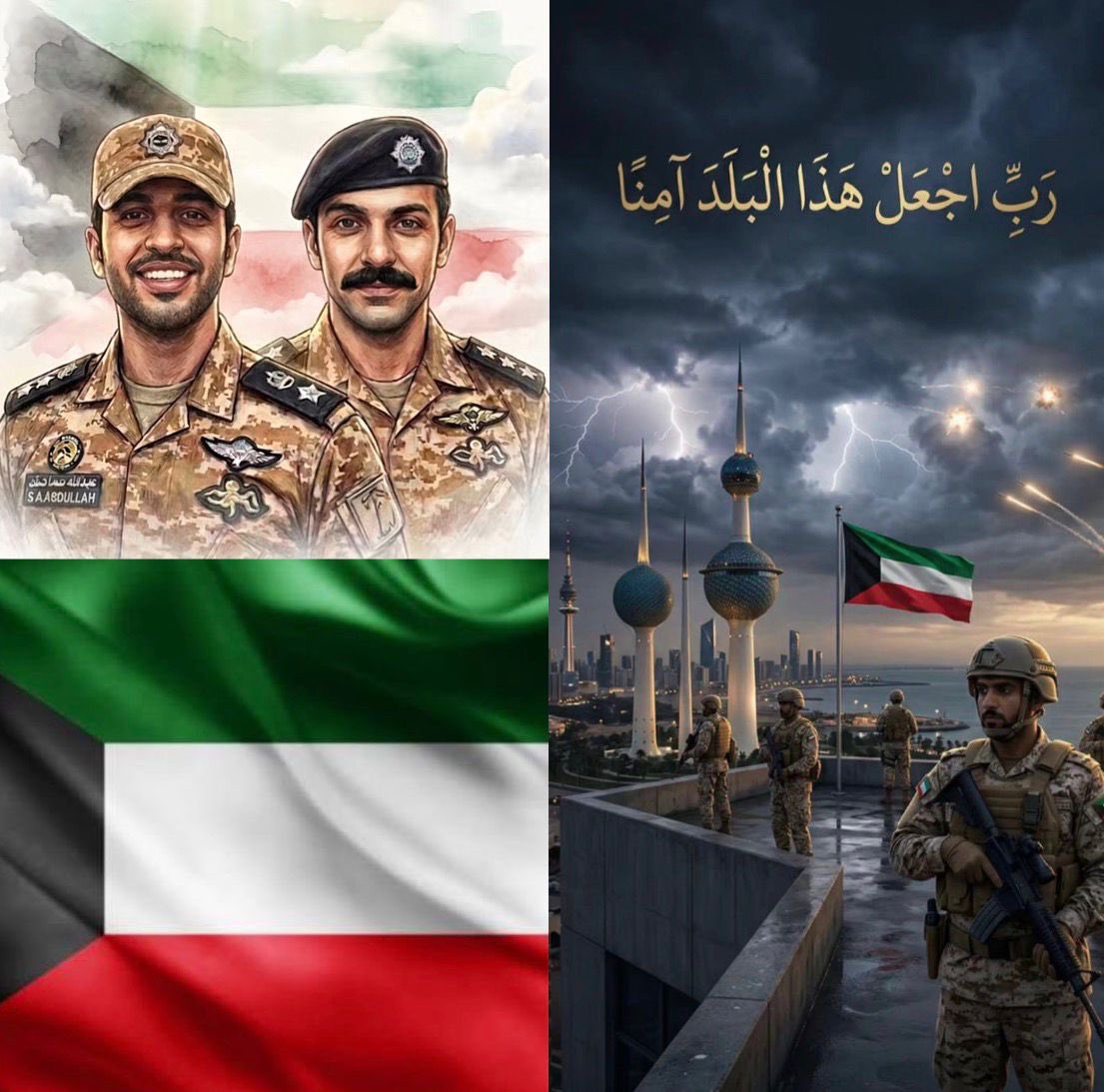 Rashidmk69's tweet photo. بقلوب مؤمنة بقضاء الله وقدره نتقدم بأحر التعازي لأهل الكويت الغالية في شهدائهم الأبطال نسأل الله أن يتغمدهم بواسع رحمته وأن يلهم أهلهم وذويهم الصبر والسلوان. إننا نقف معكم في هذه الأوقات الصعبة وندعو الله أن يحفظ الكويت وأهلها من كل سوء ومكروه🤲🇶🇦♥️🇰🇼 https://t.co/zW6DxTt15c