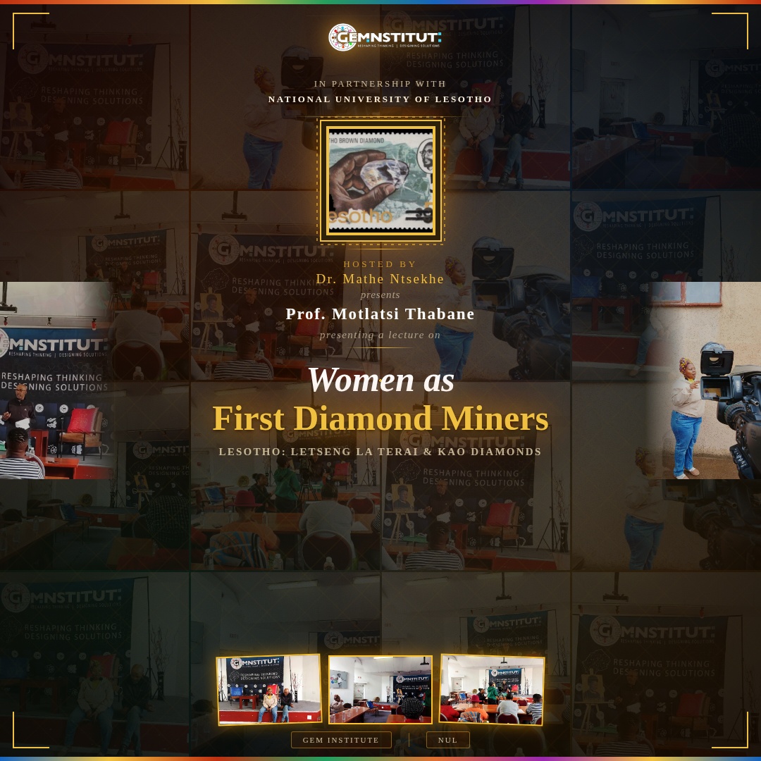 GemInstLS's tweet photo. Oh what a guest! 
Thank you Dr. Mathe Ntsekhe! May it be the beginning of a series not to end but to begin
What a session!
The diamond industry was founded by women in Lesotho! Celebrating 60 years of women in Lesotho. Professor Thabane was an absolute gem dropper and pleasure. https://t.co/QtYKfNzX2O