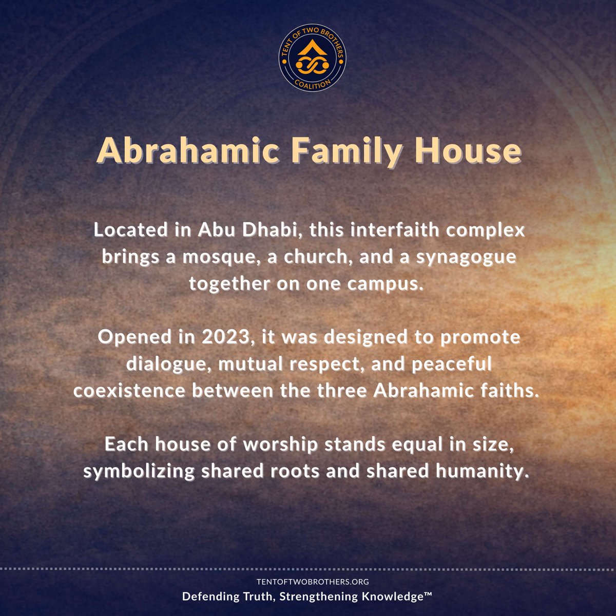 tentof2brothers's tweet photo. Learn more: https://t.co/8wJAteRoWf
#TentOfTwoBrothersCoalition #TTBC #DefendingTruth #StrengtheningKnowledge #AbrahamicFamilyHouse #Jewishhistory #MiddleEast #PeaceThroughUnderstanding #SharedHumanity #MiddleEastHistory https://t.co/dTnKYIW4pZ