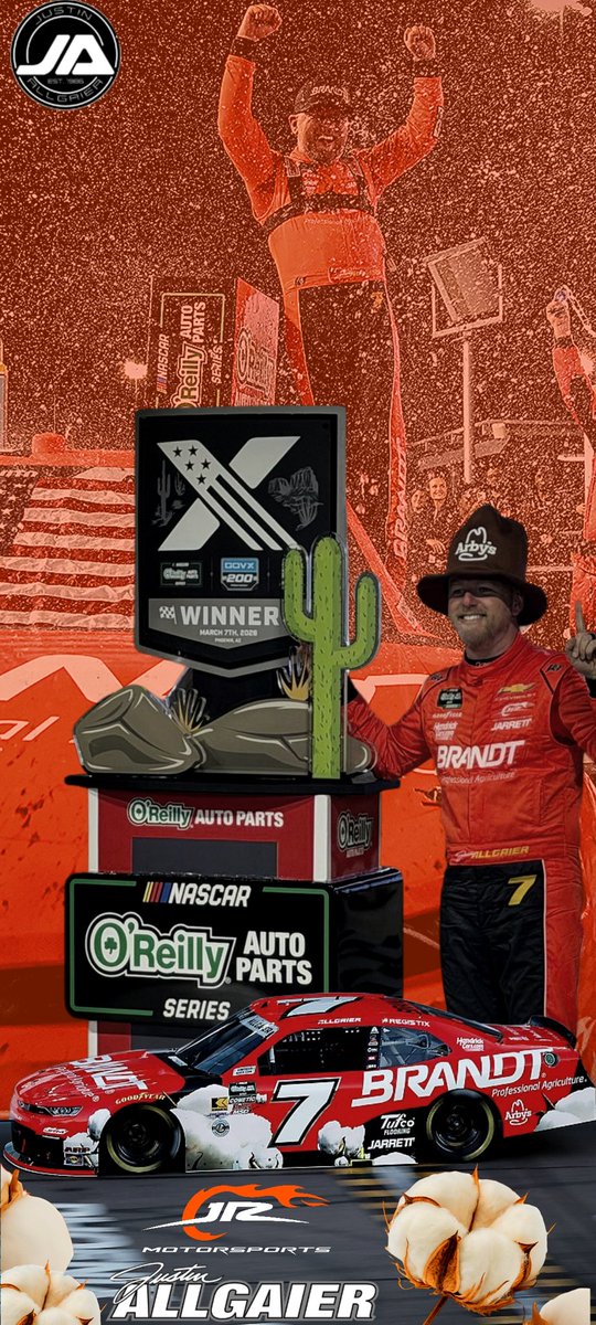 CalCovs8's tweet photo. He loves winning....10 seasons in a row! @J_Allgaier @JRMotorsports @BRANDT_co 

#JustinAllgaier #Winner #Wallpapers4k #Brandt #JRM #JRMotorsports #nascar #NORAPS https://t.co/S9jx15ggSy