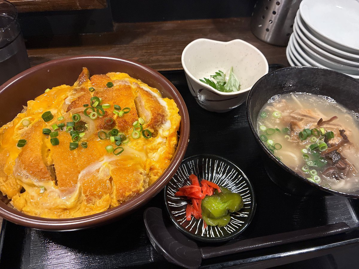 日替わりカツ丼だった🙌