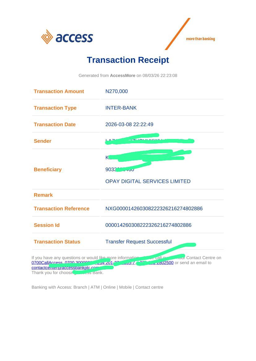 I wanna share better funds now 
  I done credit my OPay 
First 50 persons to repost and follow will be credited with 5k each