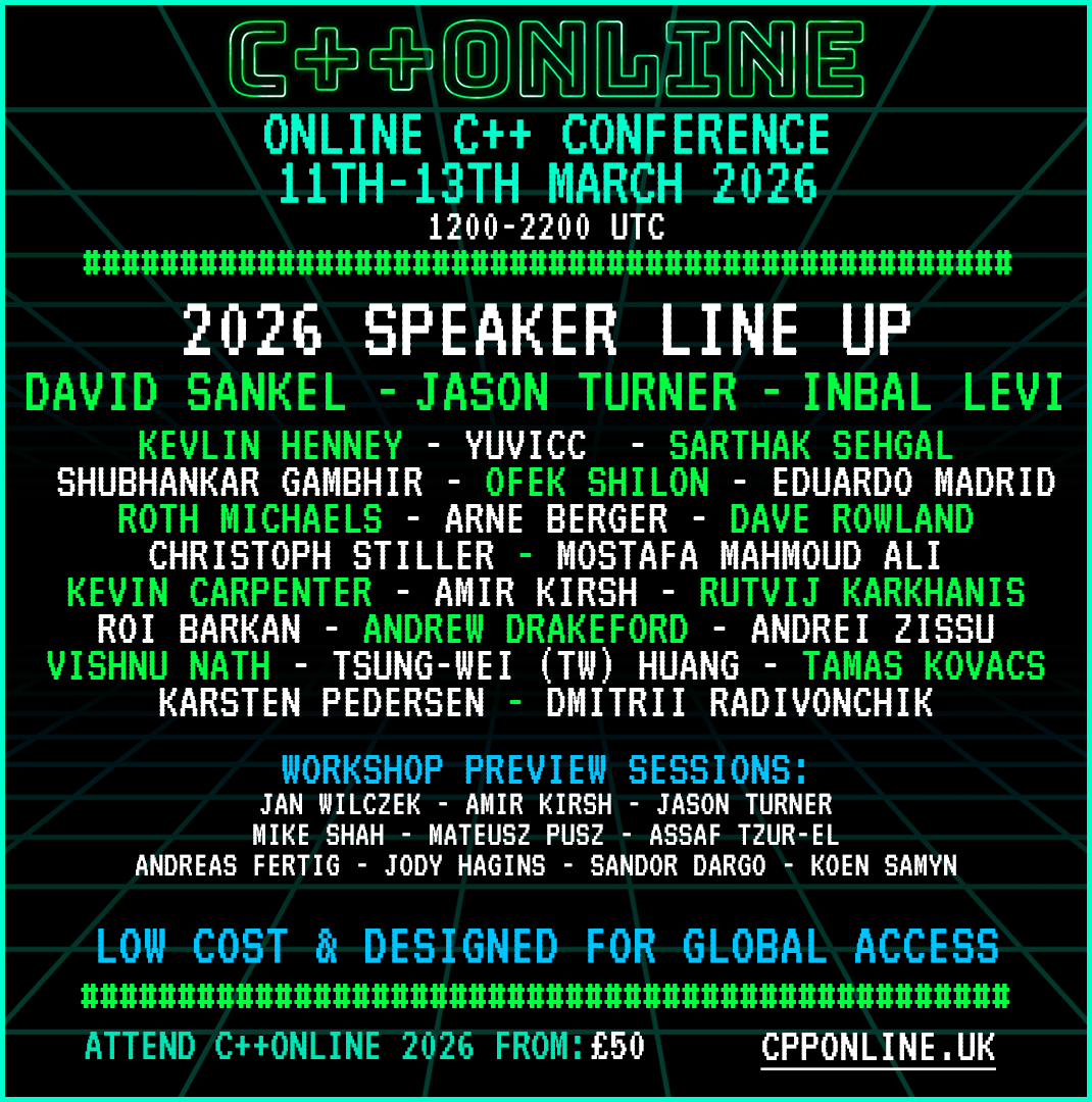 CppOnline tweet media