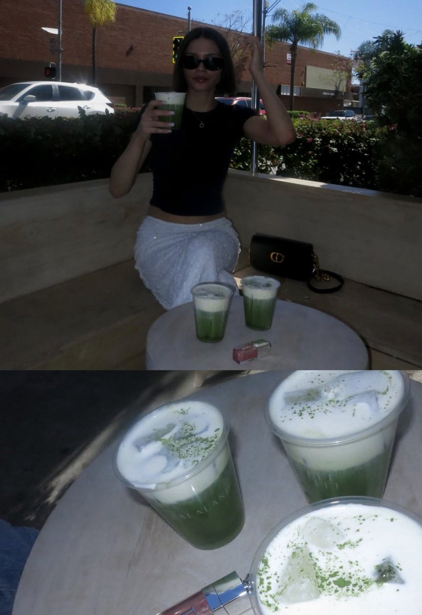 bestofharriet's tweet photo. Harriet + matcha 💚🍵💫 https://t.co/jJNC2Wz2GU