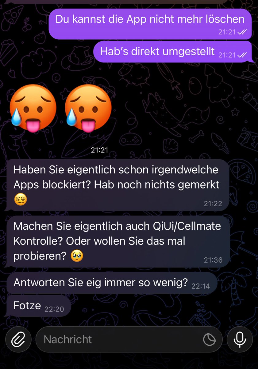 spoiledsofiaa's tweet photo. Während ich einen schönen Abend bei meinem Freund hatte, hat sich dieser Loser gelangweilt und wurde direkt respektlos als keine schnelle Antwort zurück kam😂
Ich bin die goddess und du nur der Loser erkenn deine Position und werd nicht lächerlich 🥱🥱 https://t.co/evsyHCvQzA