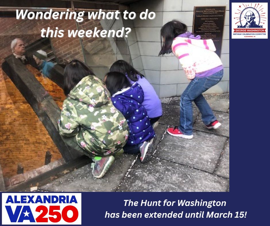 washingtonbirth's tweet photo. Reminder! The Hunt for Washington is Extended until March 15!
With such a rough start to February and all the "snowcrete," we've extended the 2026 Hunt for Washington! You now have until March 15 to participate in this fun and challenging scavenger hunt for clues about George Washington in Alexandria. You'll travel to places throughout Old Town that have been associated with the General.
All you have to do is download the Clue Sheet at the link below and bring it with you as you solve the clues on the date/time of your choosing. Then, submit your completed Clue Sheet to be entered into a prize drawing!
https://t.co/FJCatsdHKU