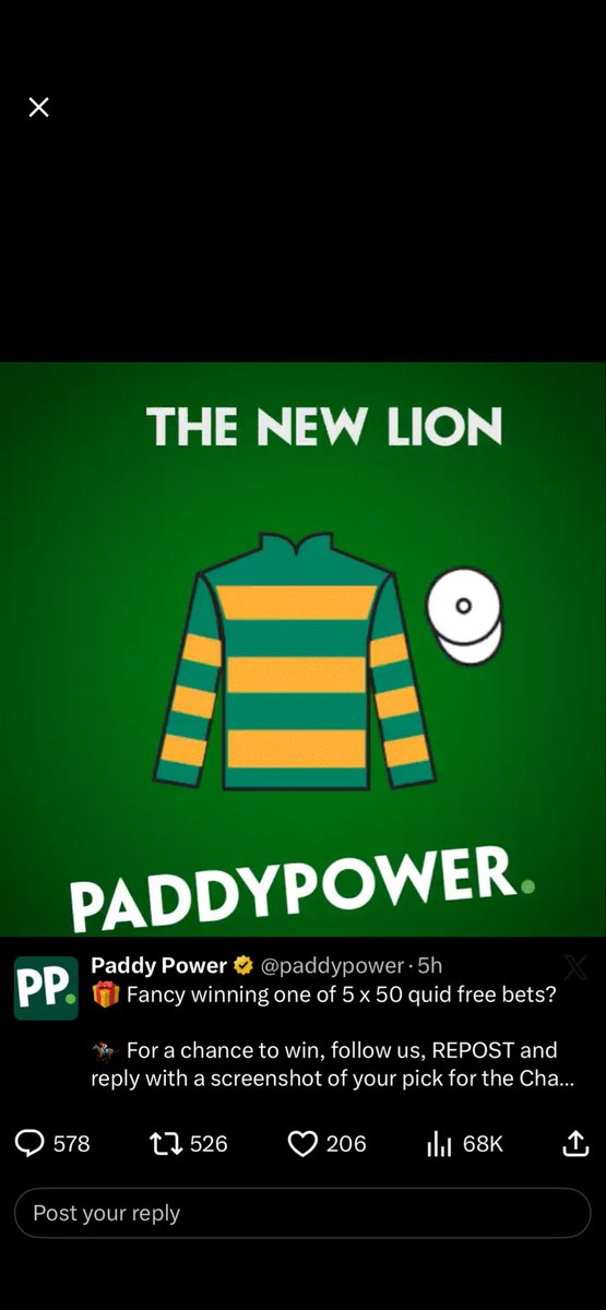 KROvens42's tweet photo. @paddypower https://t.co/kP1YXNzIFS