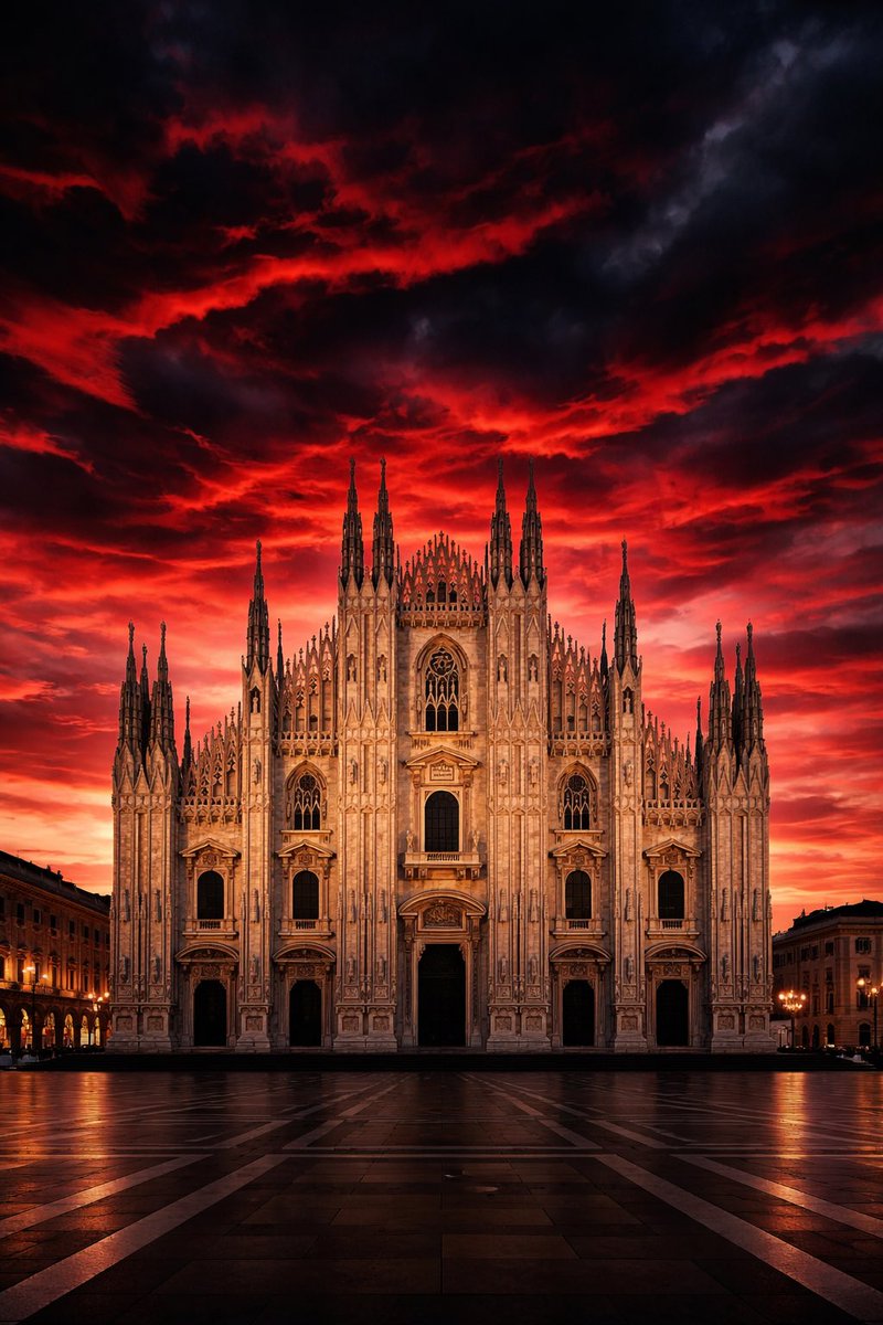 Anche stanotte il cielo di Milano è rossonero #DerbyDellaMadonnina #MilanInter