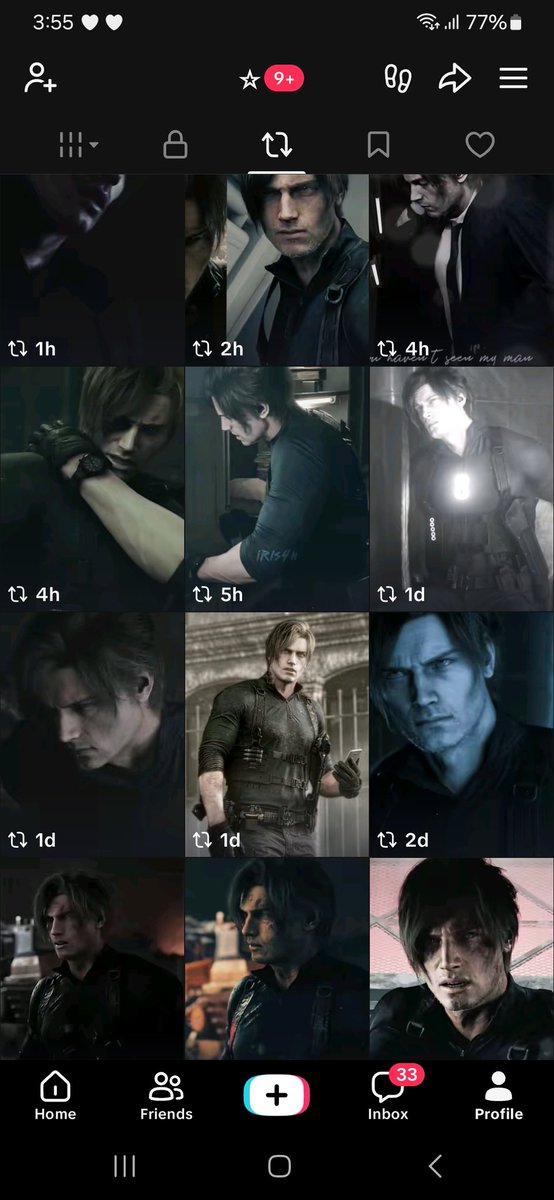 my tiktok reposts are full of leon.. glup