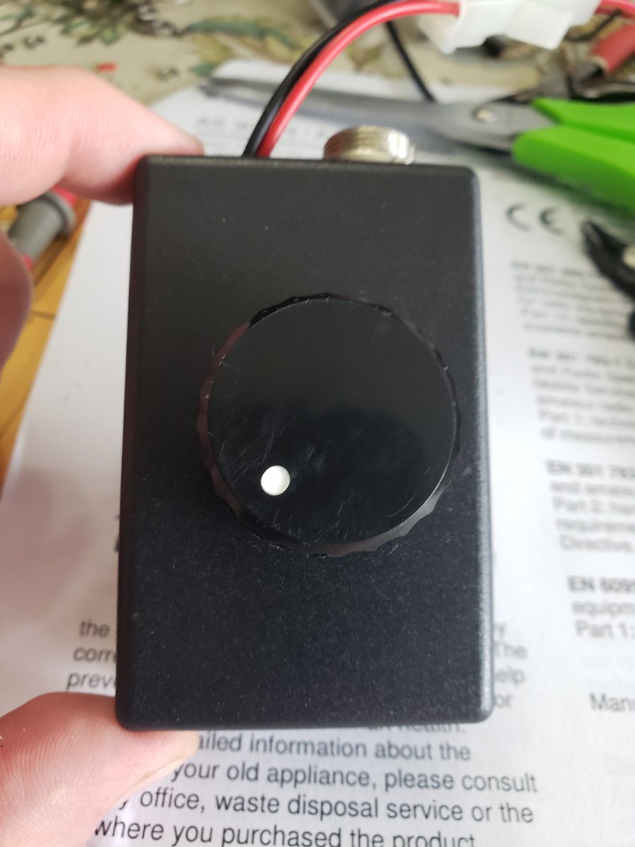 W6AER's tweet photo. I have two 2m Yagi antennas and I use this super simple homebrew device to switch polarity at the antenna. Horizontal for SSB (ex. FT8) and Vertical for FM modes. The other end is a simple VHF capable antenna switch a the base. I labeled it V and H. Simple is good! https://t.co/DT5qjijeL0