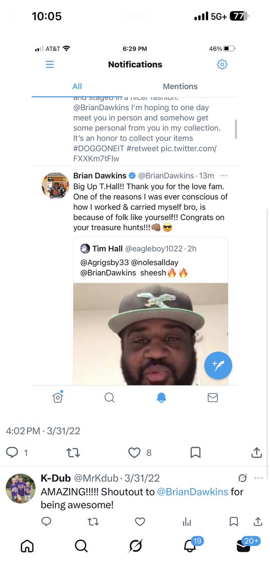 eagleboy1022's tweet photo. @BrianDawkins  Hey brotha thank you so much for the love shown man. Like I mentioned earlier been waiting for this opportunity for a long time. I appreciate your willingness of conversation and wisdom. #weaponx #donegoneit #phillyshow 🙏🏾#mamadawkins https://t.co/kiaEuaKDs9