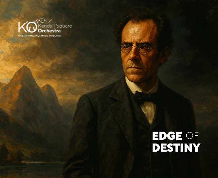 harvardtickets's tweet photo. THIS FRIDAY: Kendall Square Orchestra presents Edge of Destiny. Join us for an entire evening devoted to one of the most gripping symphonies ever written, Gustav Mahler’s Symphony No. 6. In Sanders Theatre on March 13, 2026 at 7:30pm. Buy online now! https://t.co/A3tR7EUIeY https://t.co/PN23IXkRis