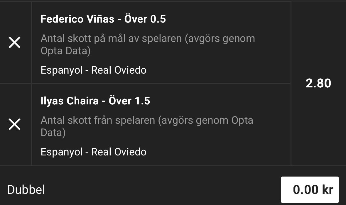 JZiNVEST0's tweet photo. Bra spel till imorgon, kör halv på båda https://t.co/xfCEPDRfPH