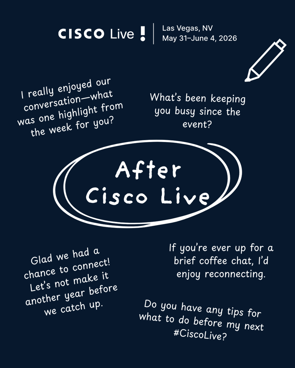 CiscoLive tweet media