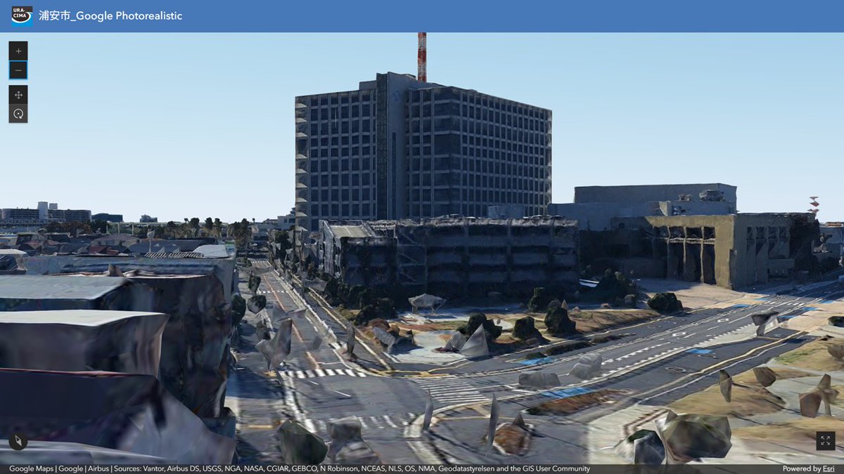 ArcGIS Onlineで、Google Photorealistic 3Dで表示できるようになりました
とてもリアルな3Dですね

なお、ベータ版のお試しなので、皆さんにマップとして公開することはできませんが、組織内・団体内で使用できるようです

#浦安
#シビックテック
#ウラシマ
#地図
#GIS
#データ利活用