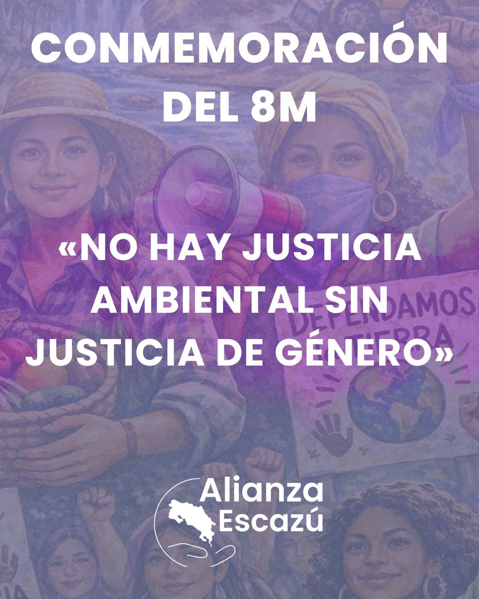 🌿✊🏽 #8M

Reconocemos a las mujeres que defienden la vida, los territorios y la naturaleza.

No olvidemos a defensoras como Berta Cáceres, Margarita Murillo y Macarena Valdés.

💜 No hay justicia ambiental sin justicia de género.

#JusticiaAmbiental #MujeresDefensoras #Escazú