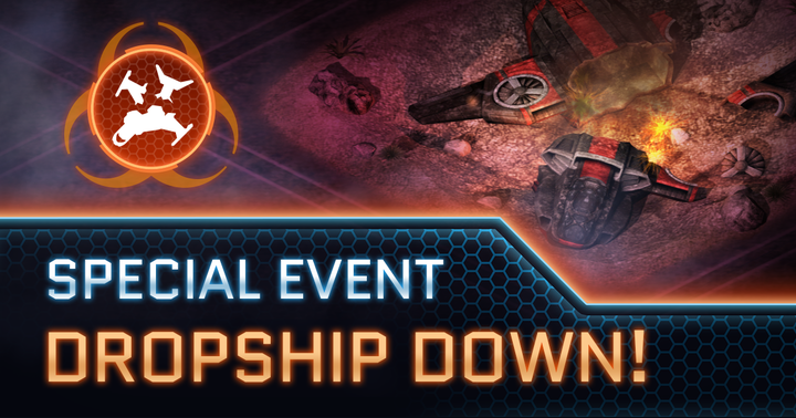 OpNewEarth's tweet photo. DROPSHIP DOWN! 💥

We've detected a swarm of UFOs entering the atmosphere this weekend. Dropships are being shot down across every region! 

We should be able to rescue any troops if we can reach the sectors in time! 

Active from now until Monday, 6th April at 7AM (UTC). https://t.co/jY6J4Fppn8