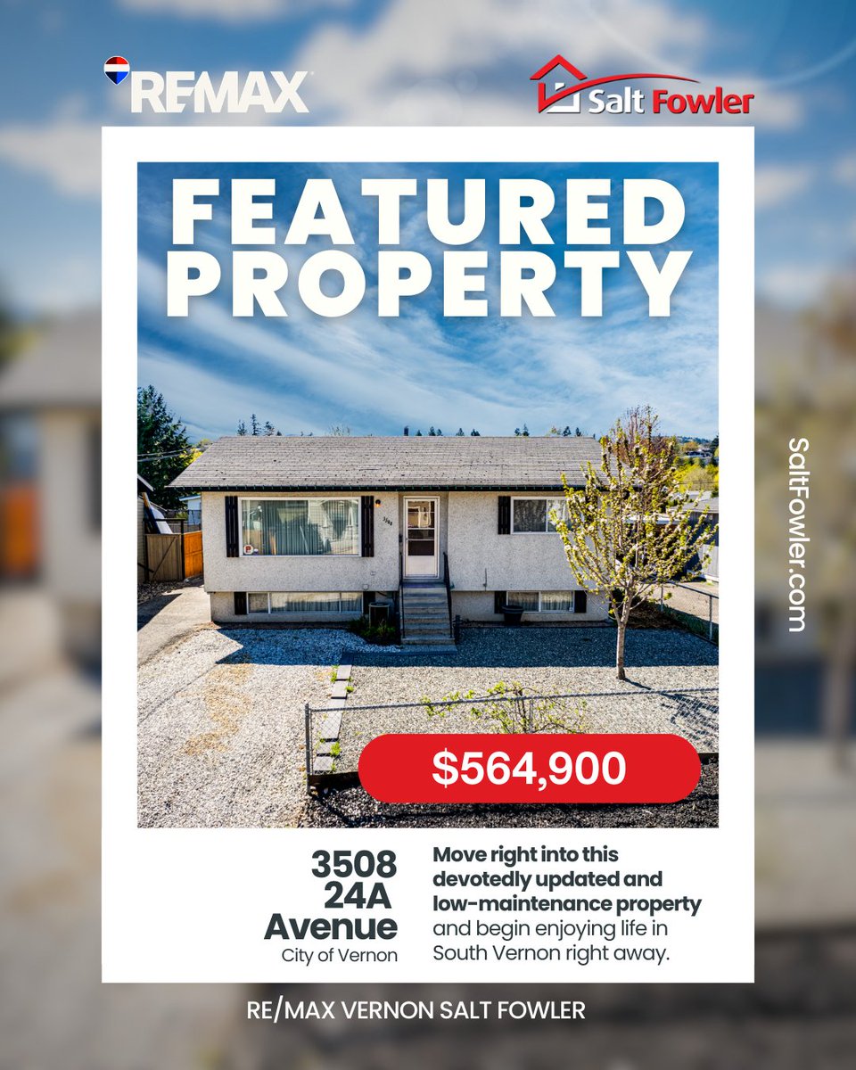 LisaSalt's tweet image. ✨ Move-in ready living in South Vernon

🏡 This updated home offers a bright open-concept layout with fresh paint, updated flooring, and a modern kitchen. 

🌿 Enjoy a low-maintenance 0.13 acre lot with a hot tub, shed, and space for a future garage.

#JustAddSalt #SaltFowler