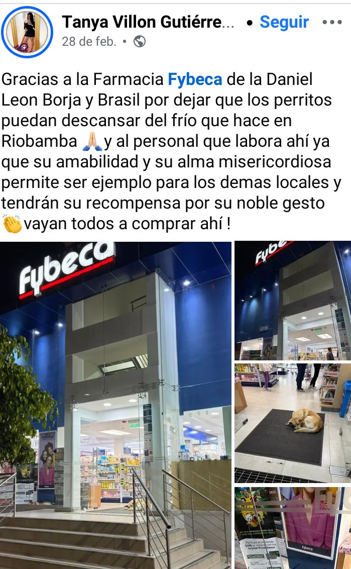 #Riobamba Aplausos para Fybeca.  <a href="/fybeca/">fybeca</a> Por más establecimientos así!