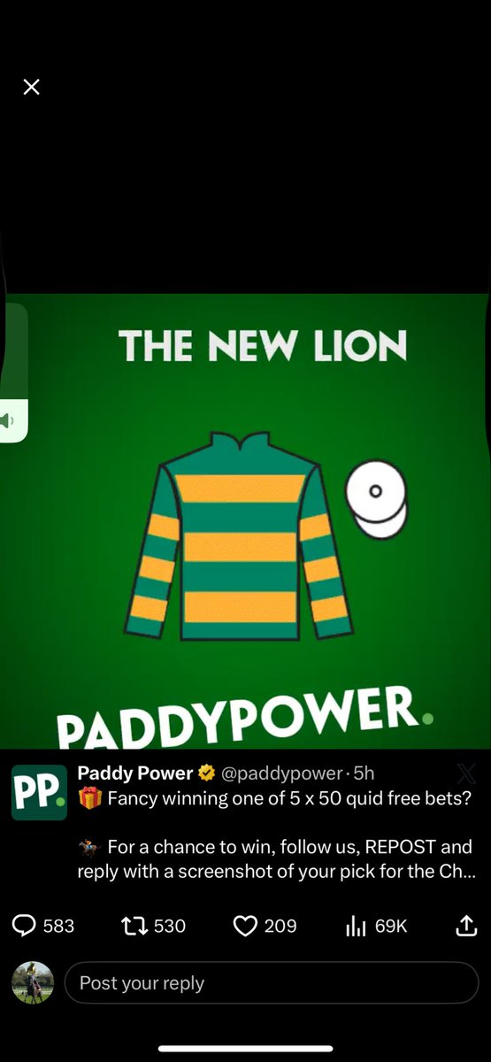 BrianOC12345's tweet photo. @paddypower 🙌🏻 https://t.co/2qMejJ4Eco