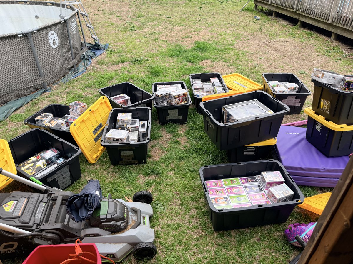 Looking for more to sell. Rearranging everything as well. Bins need new labels