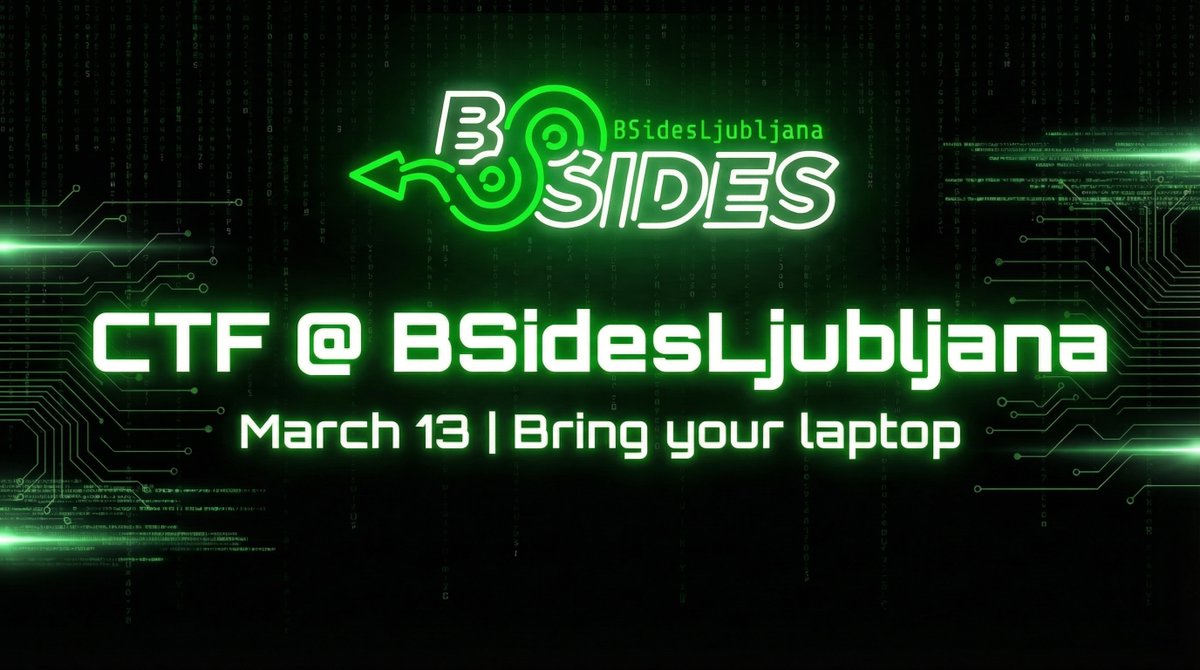 Security BSidesLjubljana tweet media