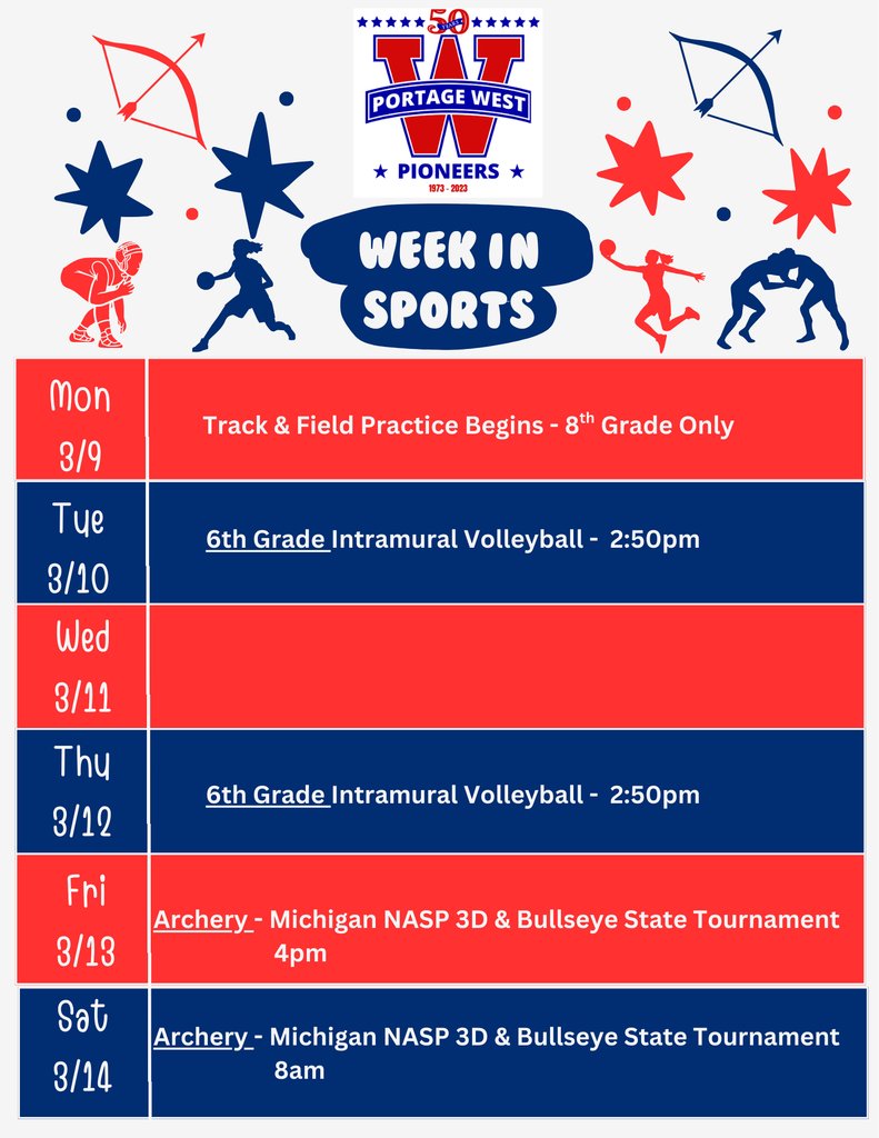 Portage West Middle School tweet media