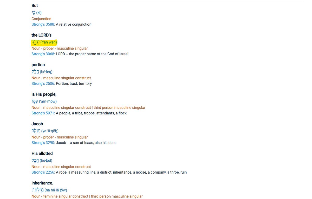 "Elyon uluslara paylarına düşeni verip insanları böldüğünde, ulusların sınırlarını Benei Elohim/Tanrı oğullarının sayısına göre belirledi. Yahve'nin payı ise kendi halkıdır. Yakup soyu onun payına düşen mirastır."
Yasanın tekrarı 32:8-9

Bu pasaj dikkatlice okunduğunda iki farklı