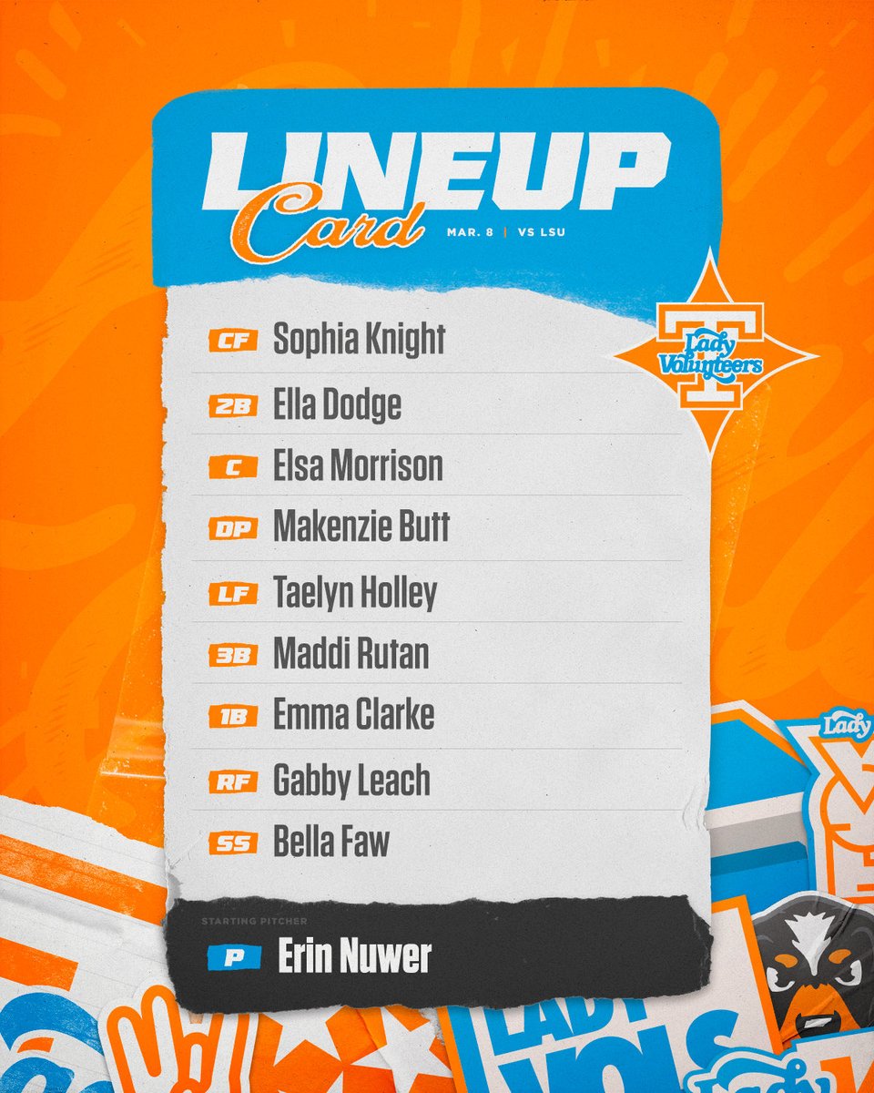 lineup card is set ‼️

📺 SECN
📲1tn.co/4udbySW