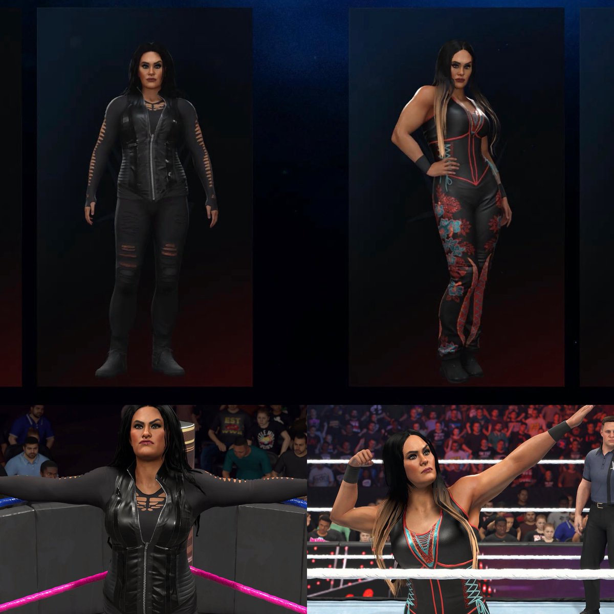 SuperKickGlow's tweet photo. My Tamina CAW is uploaded on console for #WWE2k26
TAGS: #Tamina #wwe #Bloodline https://t.co/q39VooeKMq