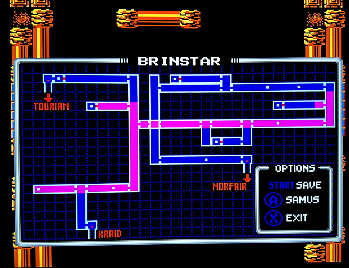 After playing through <a href="/infidelity_nes/">infidelity</a> flawless Zelda 1 SNES port, decided to check out his Metroid SNES port. There’s a saving feature like the Famicom version, also a Super Metroid style status screen and map. That’s right, a freakin map in the original Metroid! Outstanding!