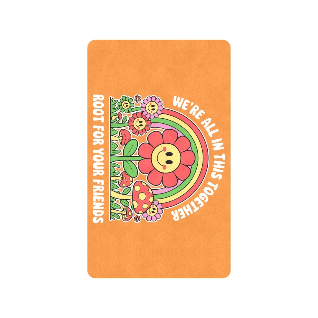 FashionsEnvy1's tweet image. Welcome guests with positivity! This 30"x18" Inspirational Doormat from @Inkedjoy says 'Root for Friends'. Made in the USA, it cushions feet, absorbs water, and keeps floors clean. Perfect for indoor or outdoor use. #HomeDecor #WelcomeMat #Inspirational
