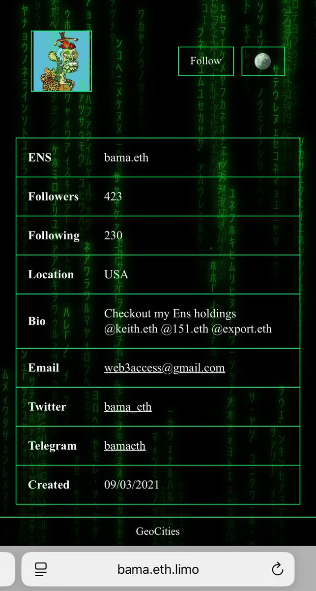 GeoCities tweet media