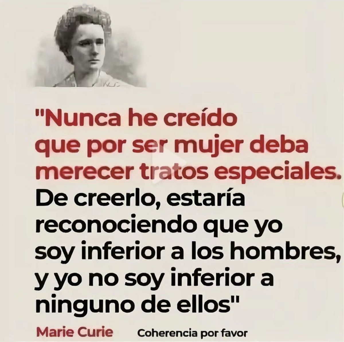 No puedo estar más de acuerdo con Marie Curie 👍👍👍